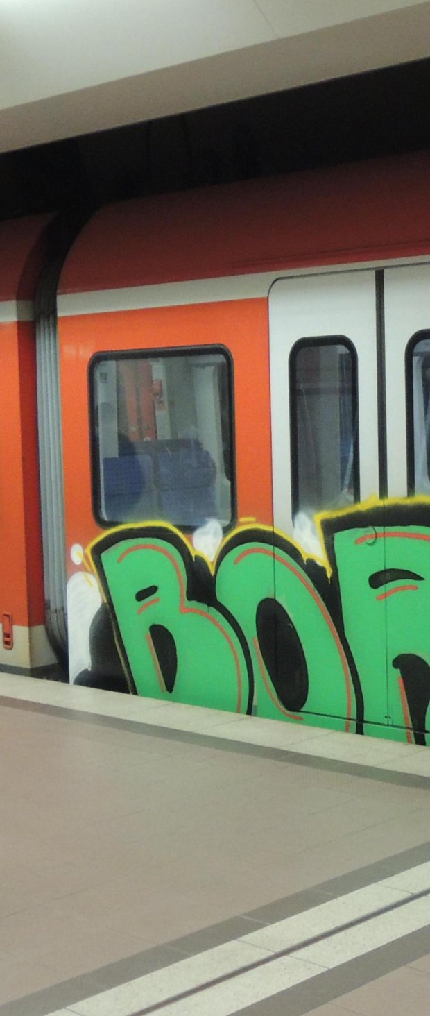 Graffiti Train - Photo by PeterSchechter - Frankfurt
