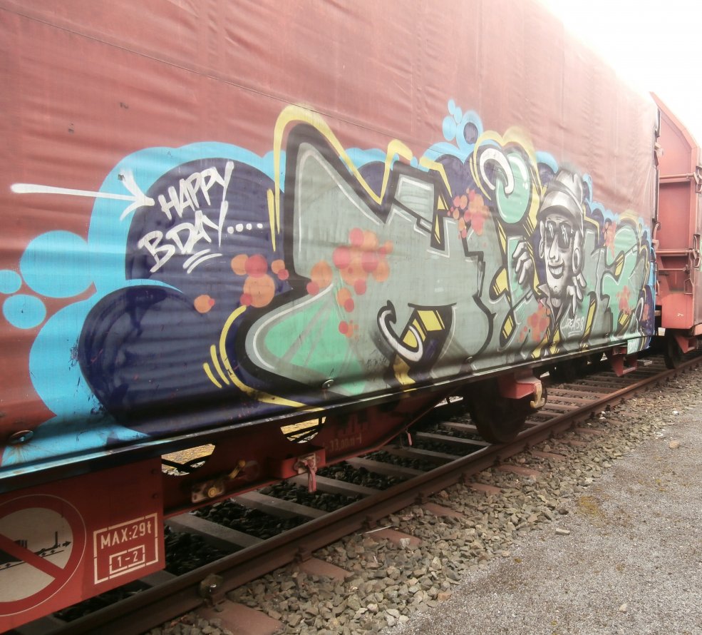 Graffiti Train - Photo by Peterock - Heinz, Area58