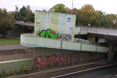 Graffiti Bombing in Frankfurt  - Photo by PetreUhlman - Ir, Rush, Honor