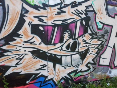 Graffiti Wall in Frankfurt - Photo by PetreUhlman - Rabbit, Terh, Frankfurt