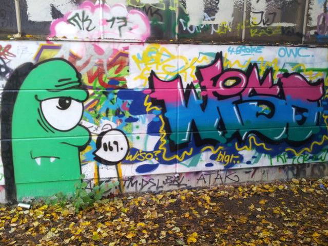 Graffiti Wall in Frankfurt - Photo by PetreUhlman - Wiso, 069, Frankfurt