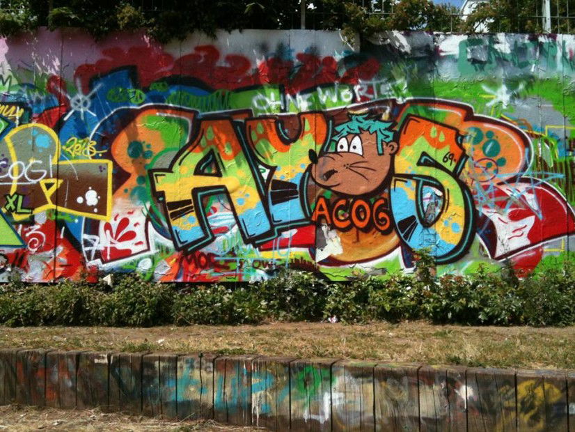 Graffiti Wall in Frankfurt - Photo by PetreUhlman - Ayos, Acog, 69