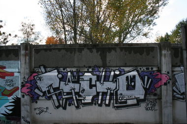 Graffiti Wall in München - Photo by PetreUhlman - Tacho, 2012, Hood (2012)