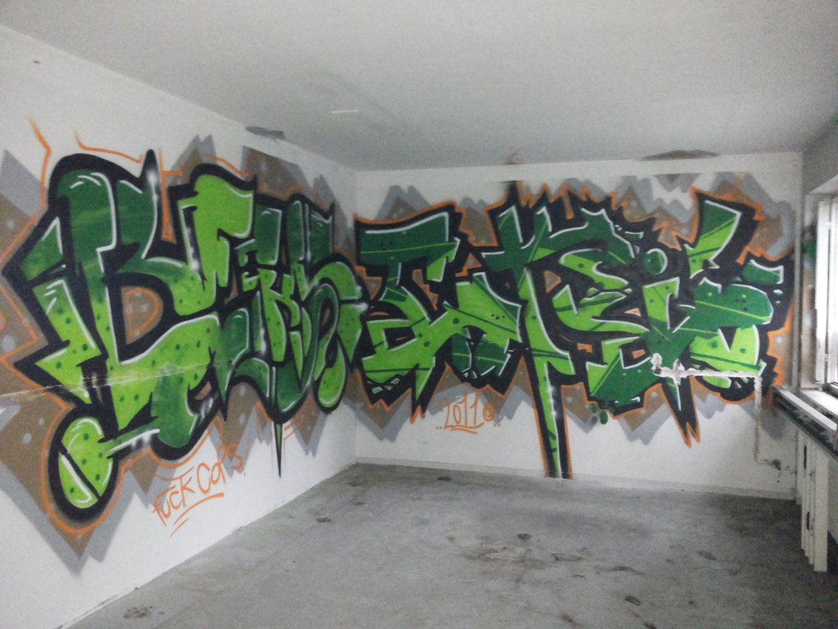 Graffiti Wall - Photo by PetreUhlman - Beks, Tokeio, Fuck