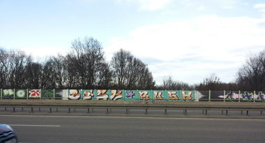 Graffiti Bombing - Photo by PetreUhlman - Bisk, Rush, Dns