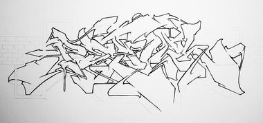 Graffiti Sketch - Photo by PetrolOne
