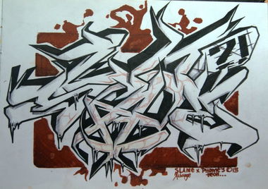 Graffiti Sketch in Tula - Photo by Phame5 - Slame, exchange, phame (2013)