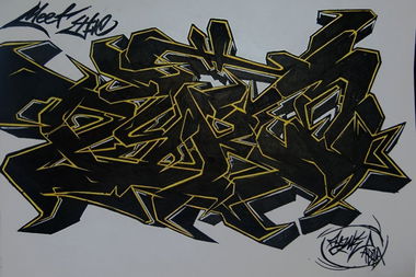 Graffiti Sketch in Tula - Photo by Phame5 - Pyro, pyromaniac, Phame (2013)