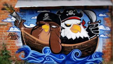 Graffiti Wall in Tula - Photo by Phame5 - Pirates, Production, Phame (2013)