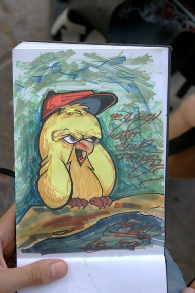 Graffiti Sketch in Tula - Photo by Phame5 - Bird, Phame, Fame (2013)