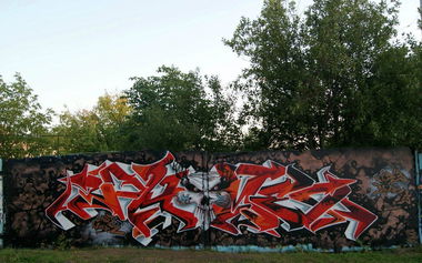 Graffiti Wall in Tula - Photo by Phame5 - Phame, Fame, Keed13 (2013)