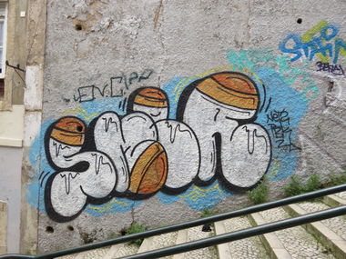 Graffiti Wall in Lisboa - Photo by Photographer - SMER, Netz, PBK