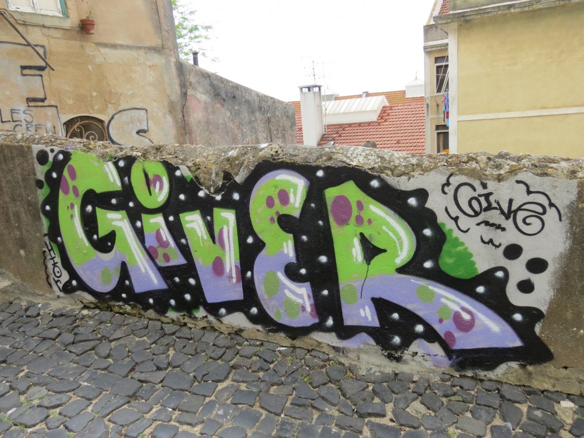 Graffiti Wall in Lisboa - Photo by Photographer - Give, Giver, Hior