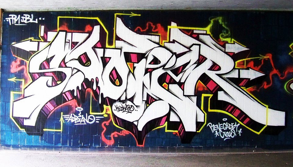 Graffiti Wall in Mannheim - Photo by PhunkMasterKK - KidKaro, TPM, MNF