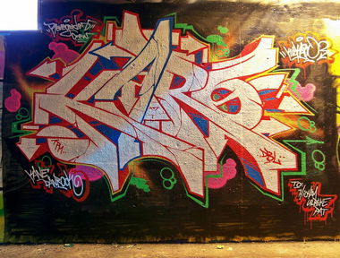 Graffiti Wall in Vienna - Photo by PhunkMasterKK - KidKaro, TPM, MNF (2012)