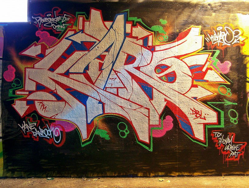 Graffiti Wall in Vienna - Photo by PhunkMasterKK - KidKaro, TPM, MNF (2012)