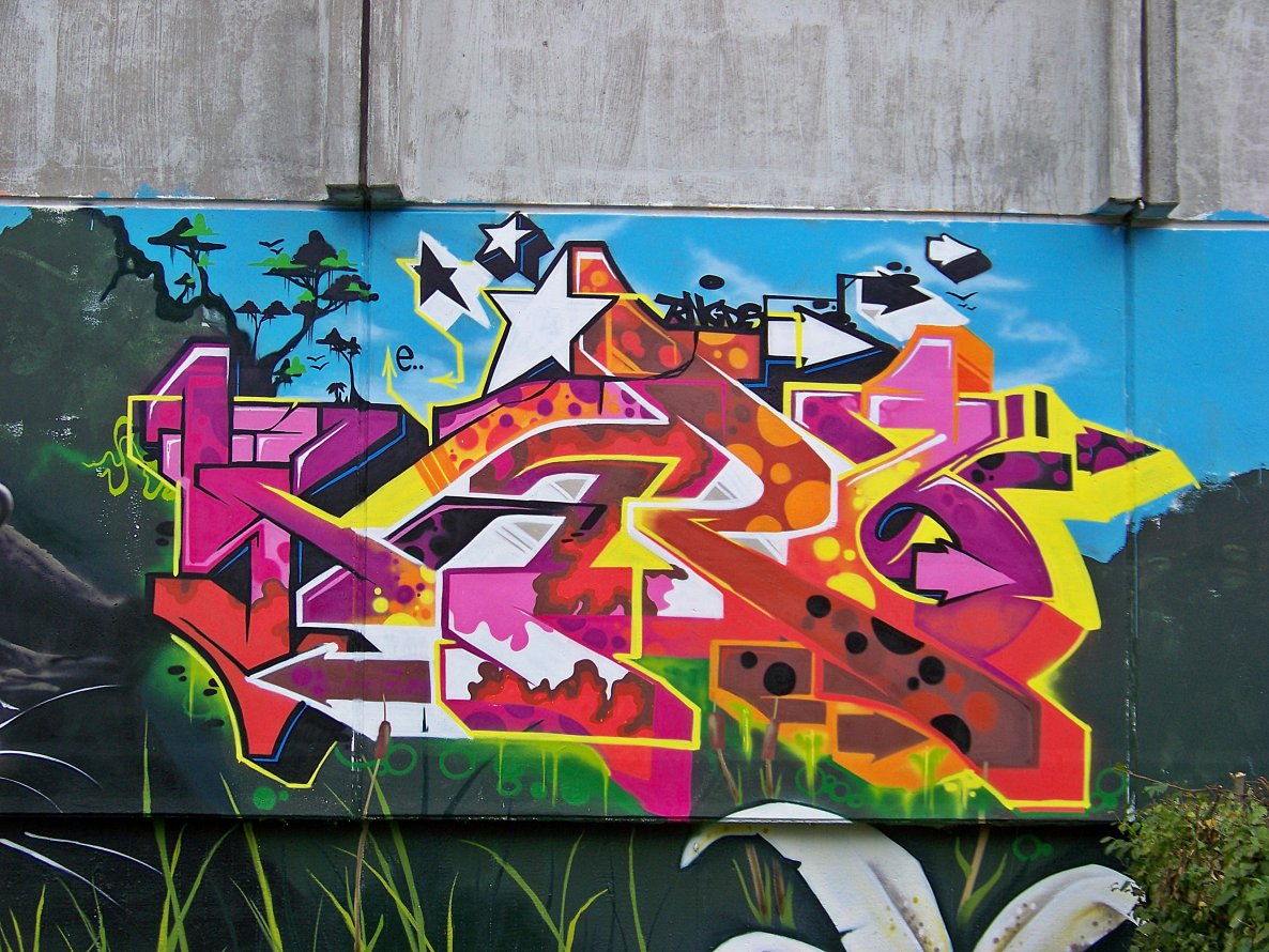 Graffiti Wall in Rheinstetten - Photo by PhunkMasterKK - KID, KARO, TPM (2013)