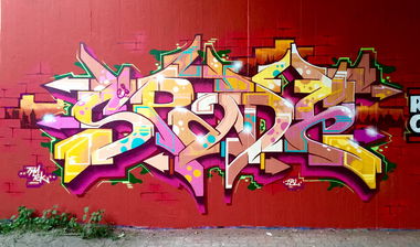 Graffiti Wall in Karlsruhe - Photo by PhunkMasterKK - Spade, Spade53, TCK