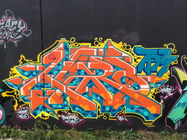 Graffiti Wall in Berlin - Photo by PhunkMasterKK (2014)