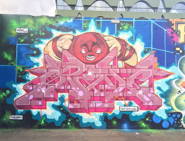 Graffiti Wall in Berlin - Photo by PhunkMasterKK - SPADE53, SPADE, TCK (2015)