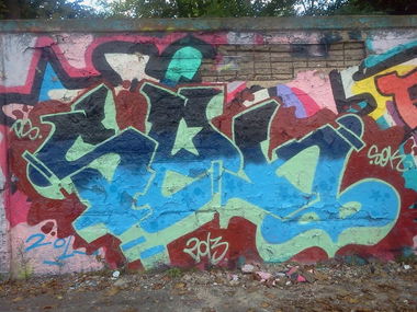 Graffiti Wall in Warsaw - Photo by PierdolSieCREW - SEK, PS, CREW (2013)