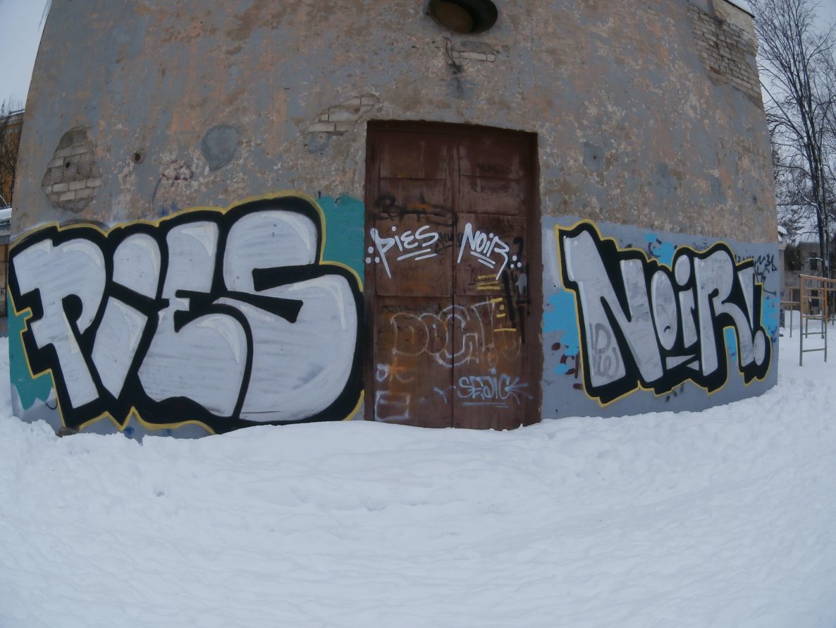Graffiti Bombing - Photo by Pies_one - pies, noir (2013)