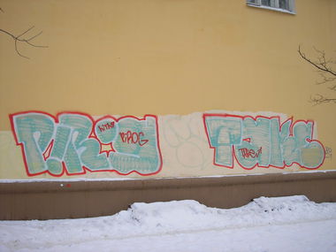 Graffiti Bombing - Photo by Pies_one - pies, pirog, take (2013)