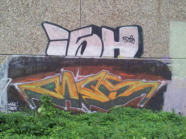 Graffiti Wall in Menden - Photo by Pillepalle - MOS, ISH, FOG