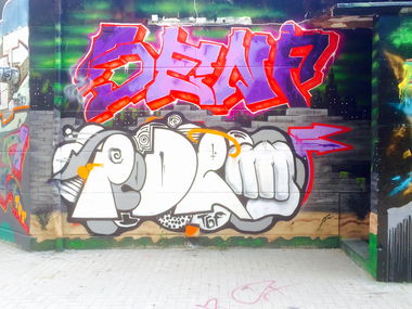 Graffiti Wall in Osnabrück - Photo by PinaColadaSong - SENF, PEDRO, TGF