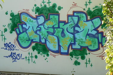 Graffiti Wall in Bremen - Photo by PinaColadaSong - TEST, PWS, ASC (2006)