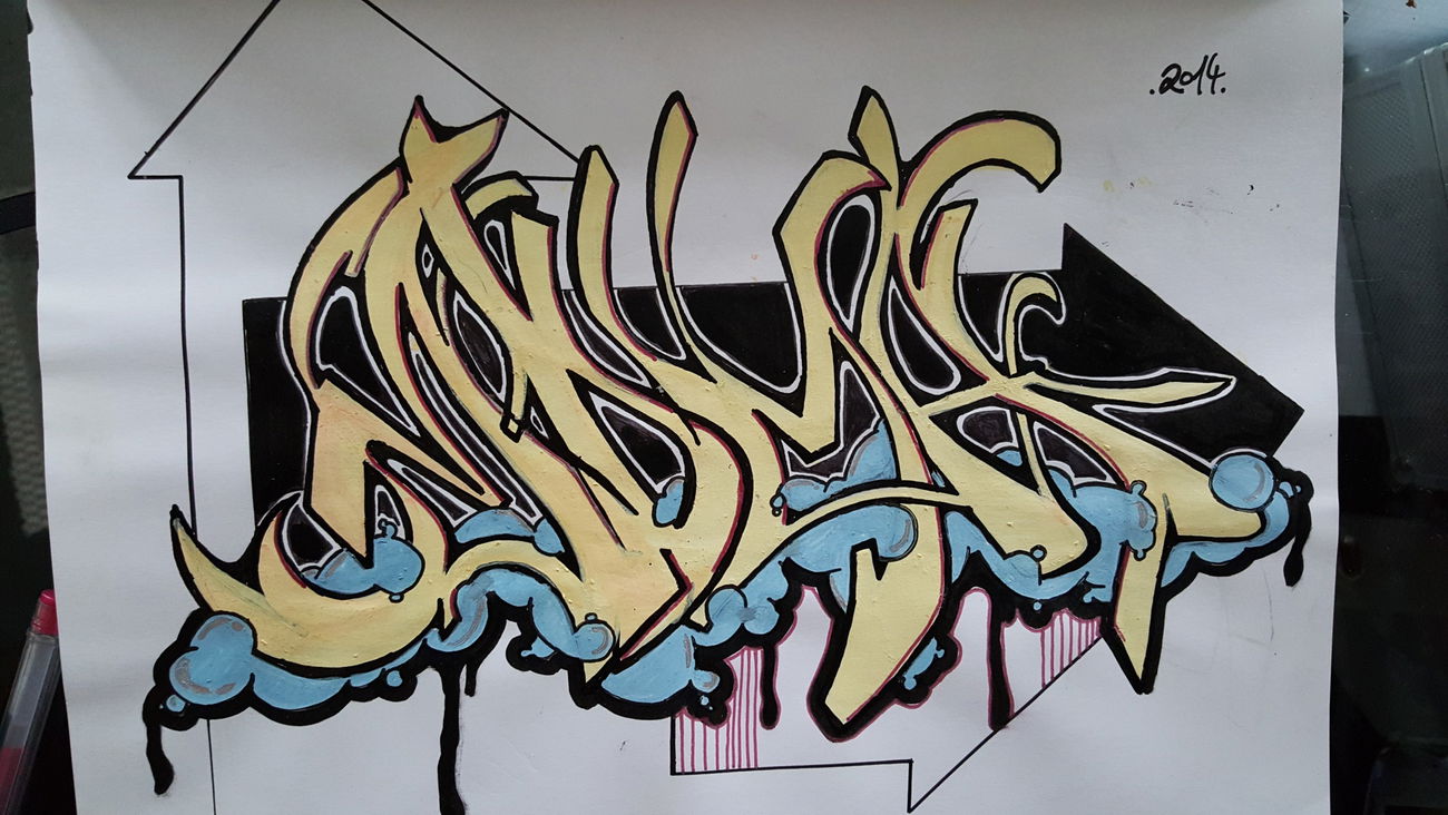 Graffiti Sketch - Photo by Pinguinmann76 (2014)
