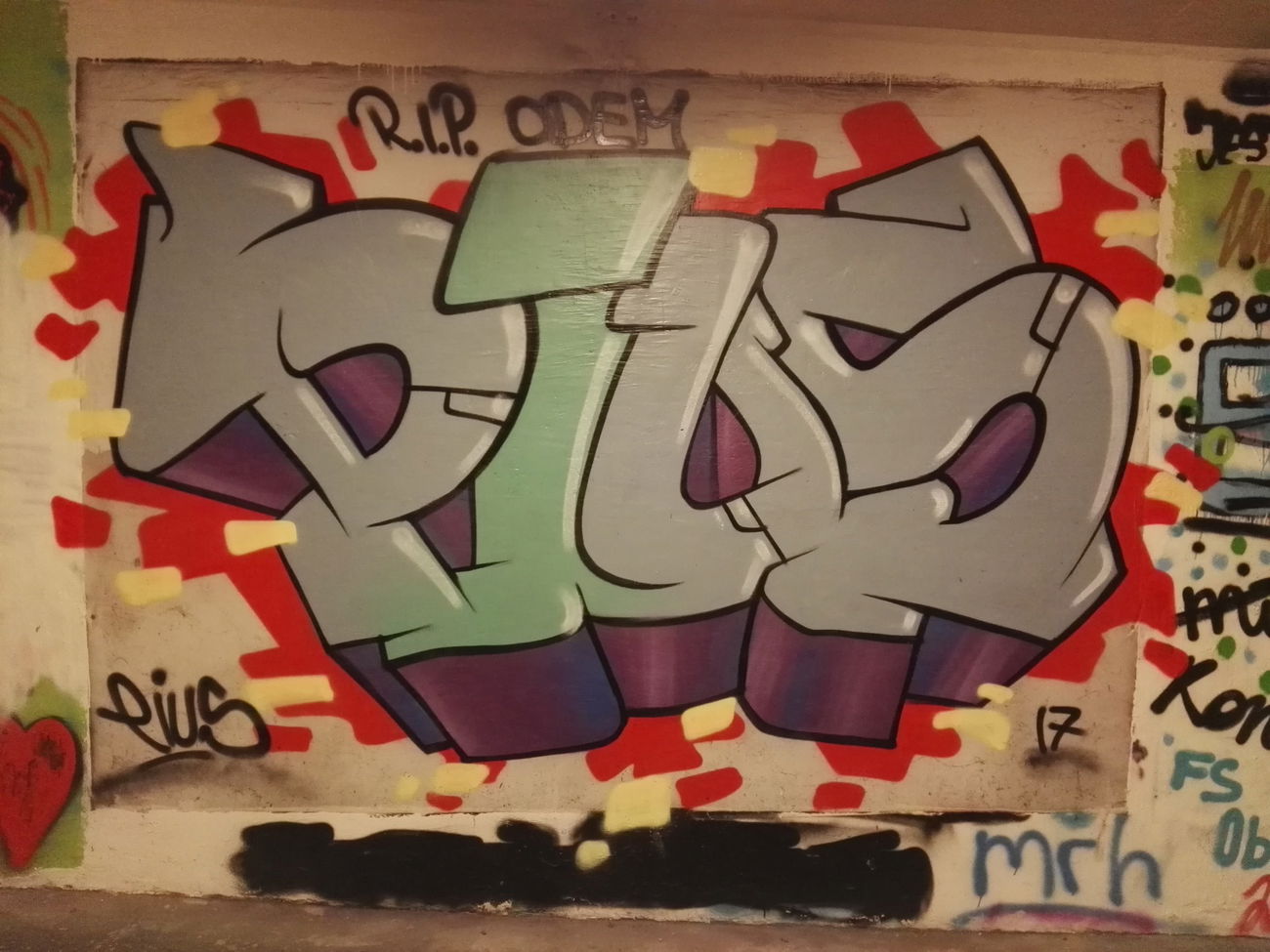 Graffiti Wall - Photo by Pius (2017)