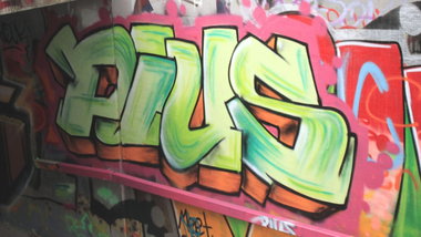 Graffiti Wall - Photo by Pius - Linz, Austria, Biesenfeld (2013)