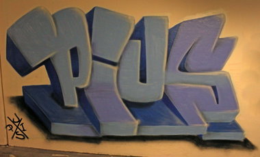 Graffiti Wall - Photo by Pius - Linz, 3D (2013)