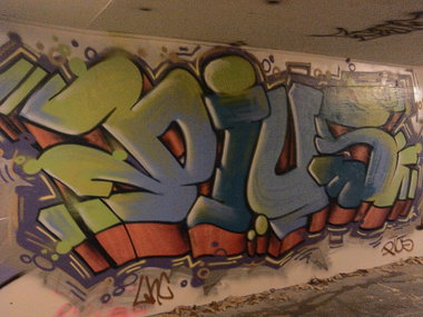 Graffiti Wall - Photo by Pius - linz, hall, pius (2013)