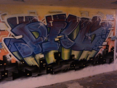 Graffiti Wall - Photo by Pius - linz, hall, skyline (2013)