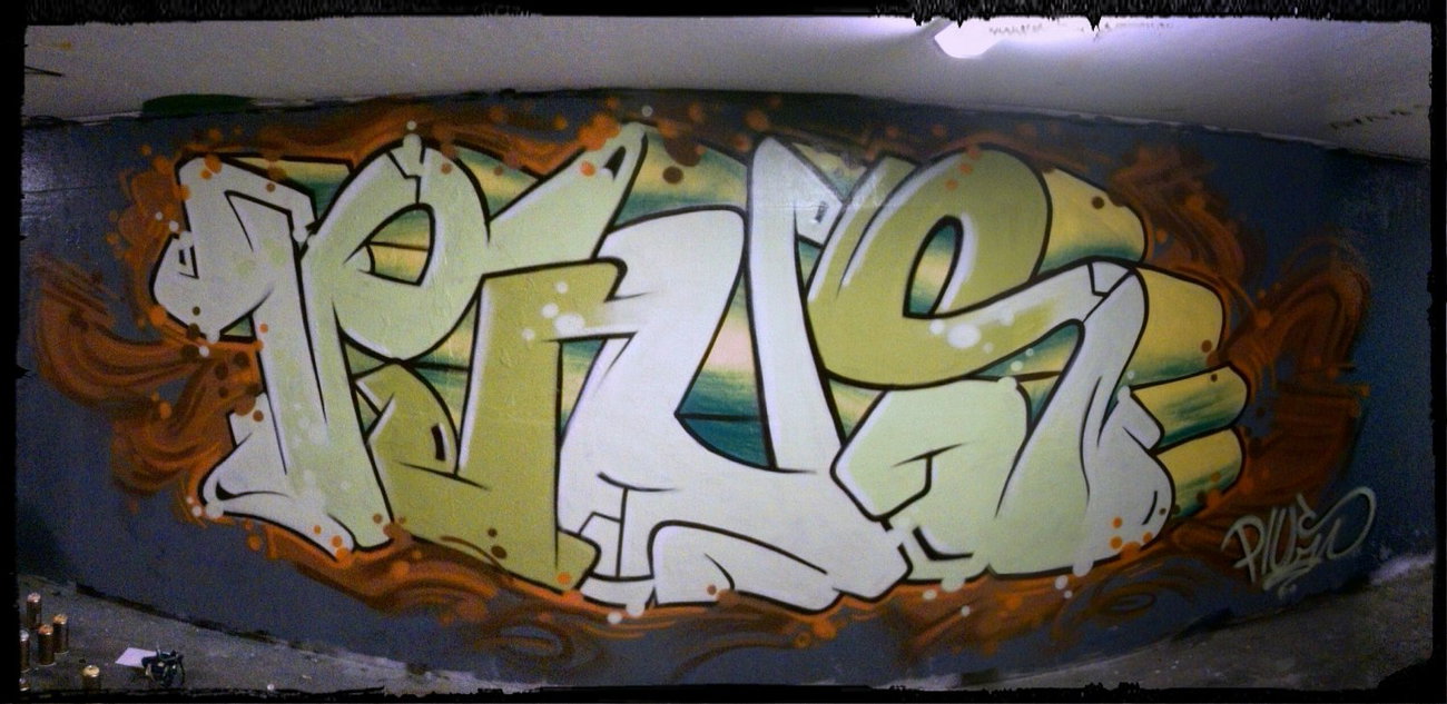 Graffiti Wall - Photo by Pius - hall, linz, pius (2014)