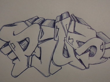 Graffiti Sketch - Photo by Pius
