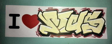Graffiti Sketch - Photo by Pius - pius, sticker (2014)