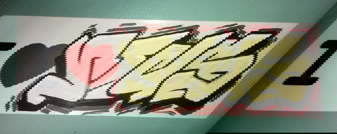 Graffiti Sketch - Photo by Pius - pius, sticker (2014)
