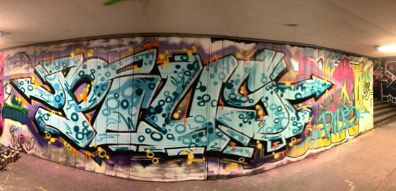 Graffiti Wall - Photo by Pius - linz, hall, legal (2014)