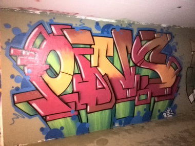 Graffiti Wall - Photo by Pius - Linz, legal, hall (2014)