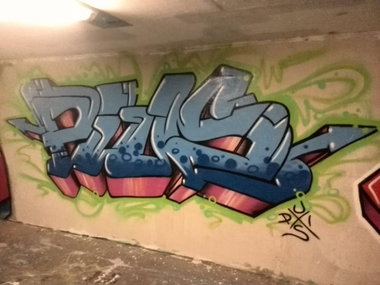 Graffiti Wall - Photo by Pius - Linz, hall, biesenfeld (2014)