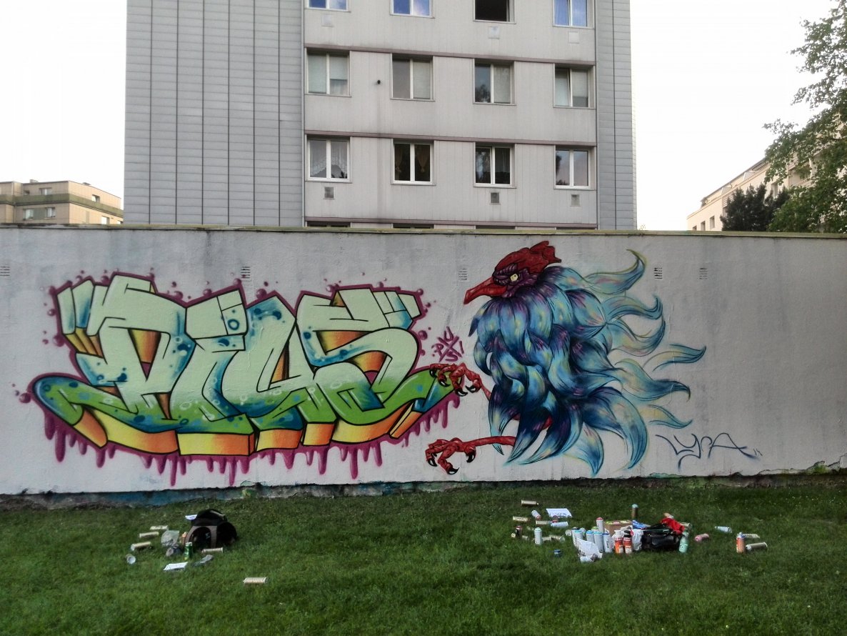 Graffiti Wall - Photo by Pius - Pius, kaisergasse, linz (2014)