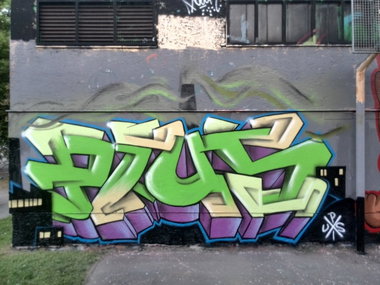 Graffiti Wall - Photo by Pius - Linz, hall, kaisergasse (2014)
