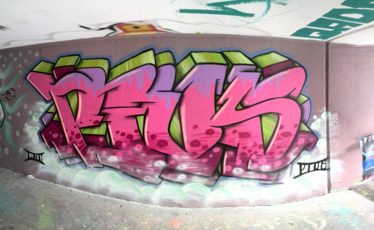 Graffiti Wall - Photo by Pius - Pius, linz, hall (2014)