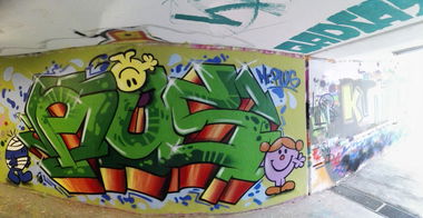 Graffiti Wall - Photo by Pius (2016)