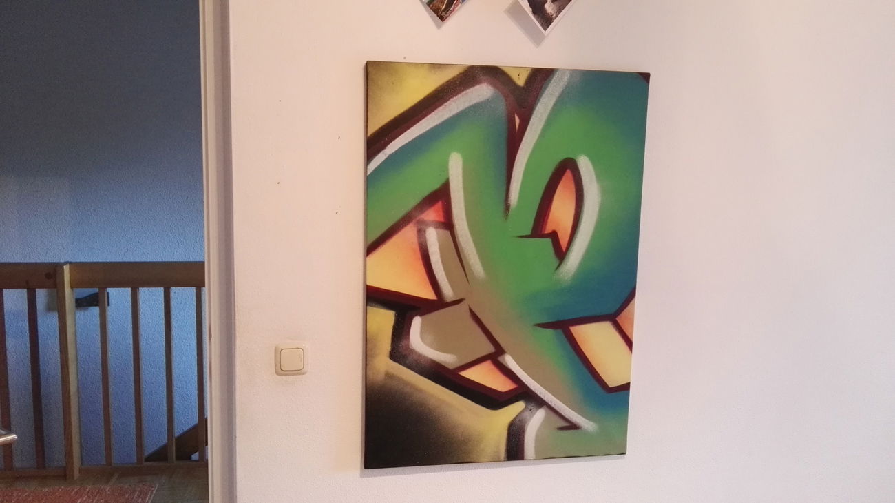 Graffiti Sketch - Photo by Pius - Pius, Linz, canvas (2017)