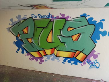 Graffiti Wall - Photo by Pius (2016)