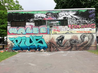 Graffiti Wall - Photo by Pius (2018)